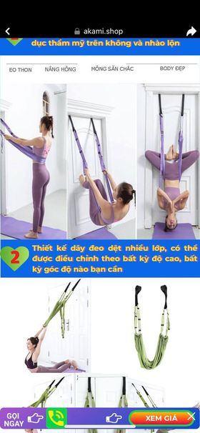 Võng Yoga tường - Tím