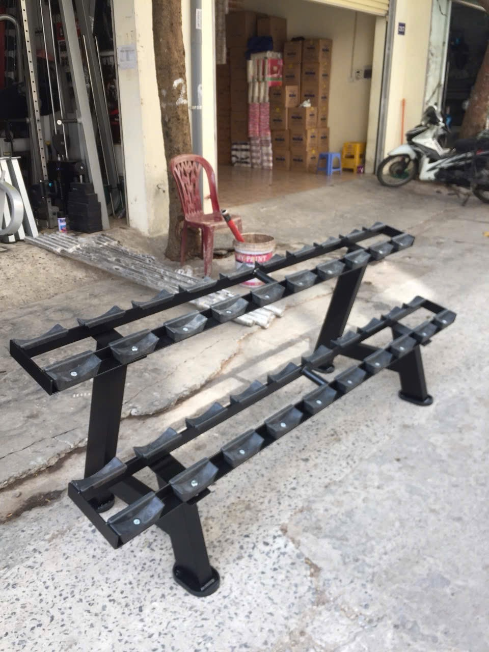 Giá để tạ tay 6 đôi 2 tầng