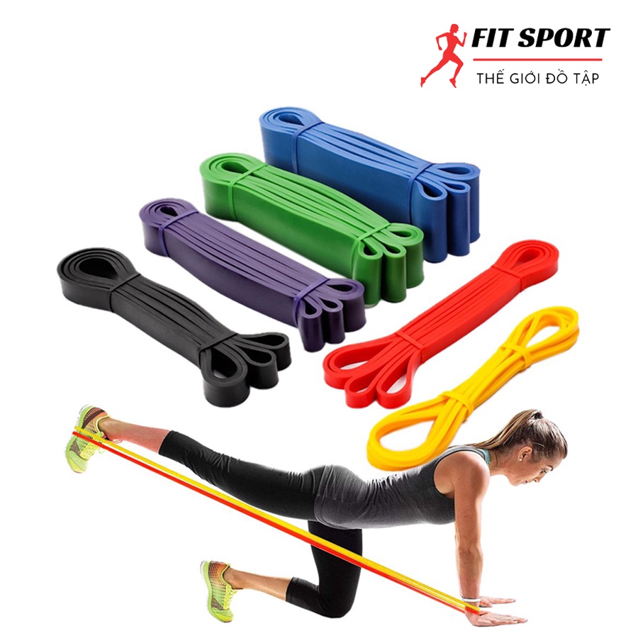 Dây kháng lực - Dây trợ lực tập gym kéo xà Power Band đàn hồi cao su, hỗ trợ tập toàn thân chính hãng siêu bền
