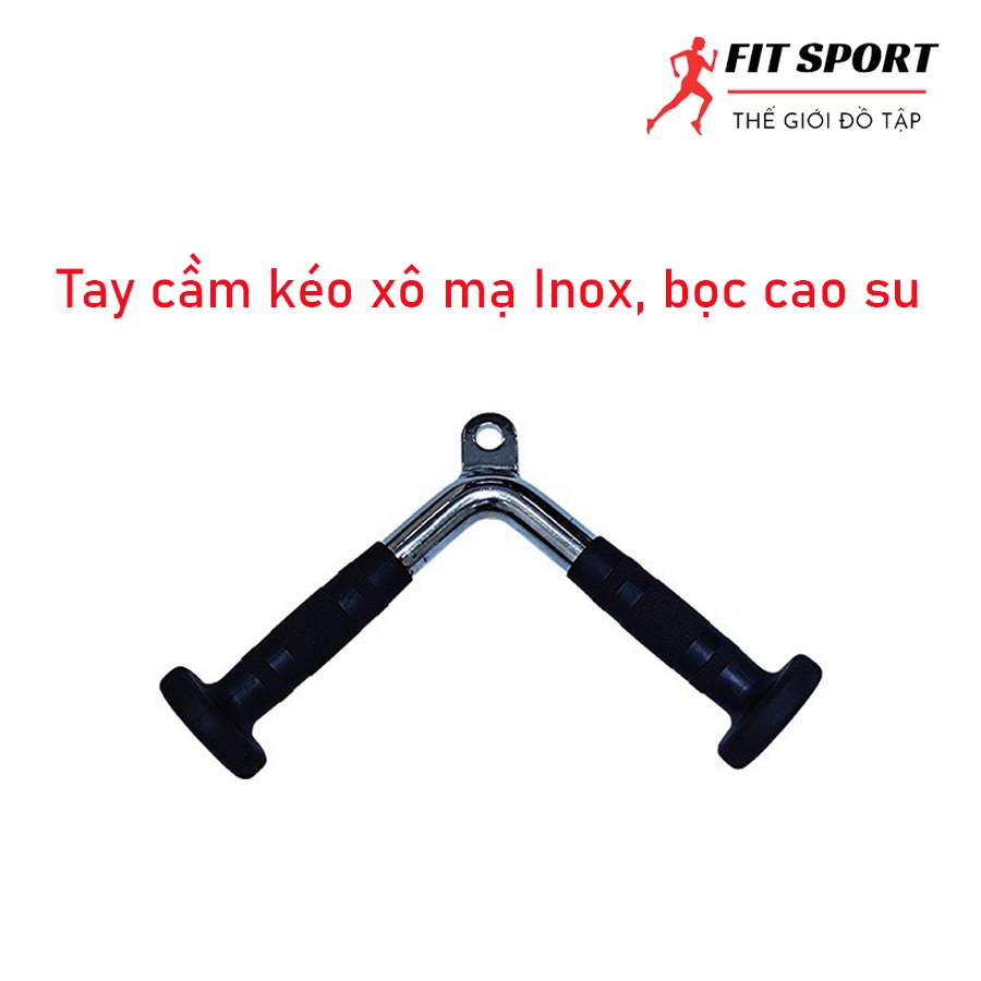 Tay cầm kéo xô khung Inox, tay cầm bọc cao su - Phụ kiện kéo xô số 3