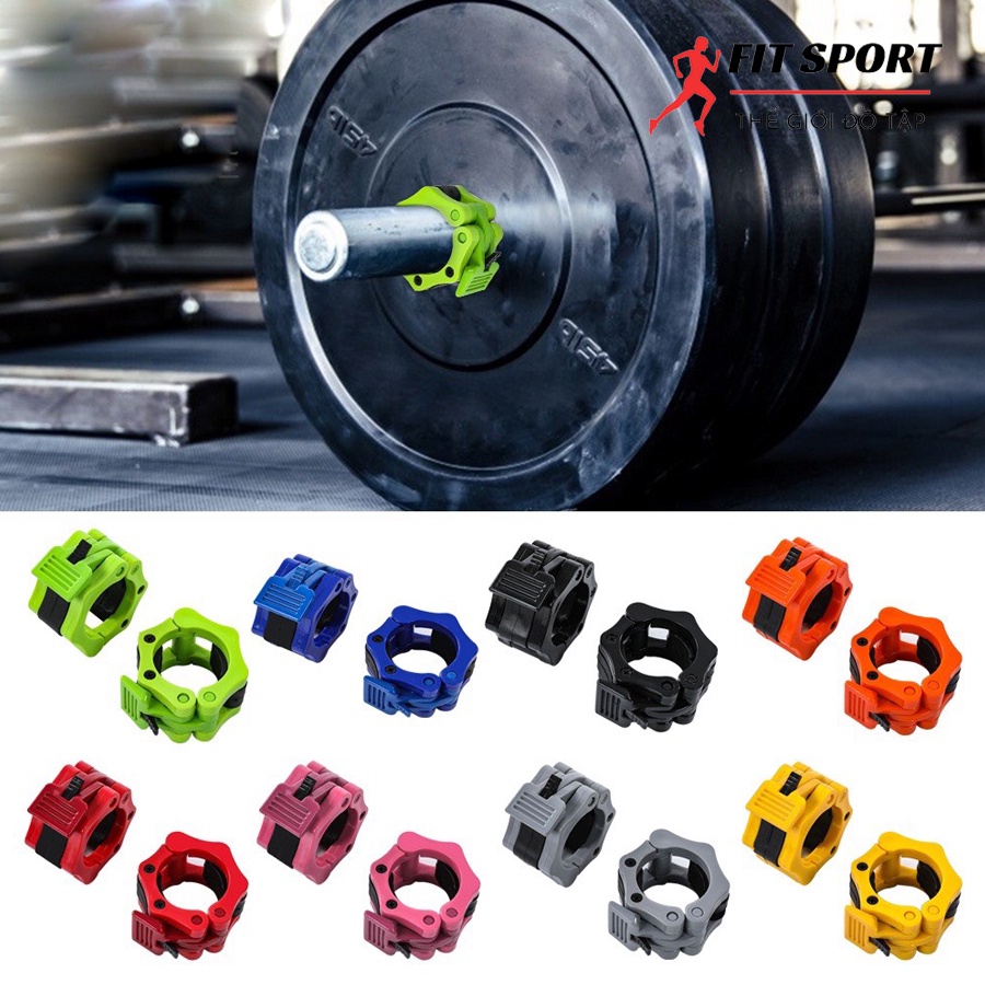 Khóa tạ đòn phi 50mm cao cấp - Khóa tạ Olympic chuyện dụng cho tập gym mẫu