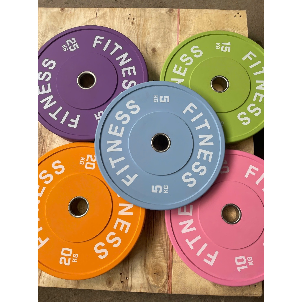 Tạ bánh, tạ đĩa màu ROGUE, FITNESS 5kg, 10kg, 15kg, 20kg, 25kg ( Giá 1 cặp) Hàng cao cấp bọc nhựa ABS