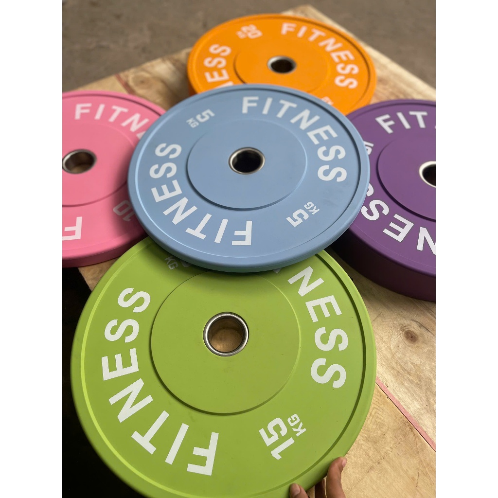 Tạ bánh, tạ đĩa màu ROGUE, FITNESS 5kg, 10kg, 15kg, 20kg, 25kg ( Giá 1 cái) Hàng cao cấp bọc nhựa ABS