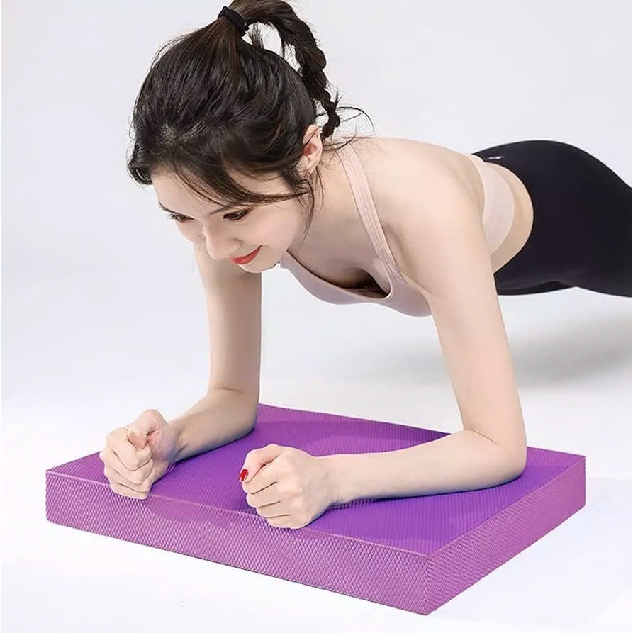 Tấm Đệm TPE Cao Cấp Mềm Dầy 5cm Balance Pad - Thảm Quỳ Gối Tập Thể Dục Plank GYM Yoga Tại Nhà